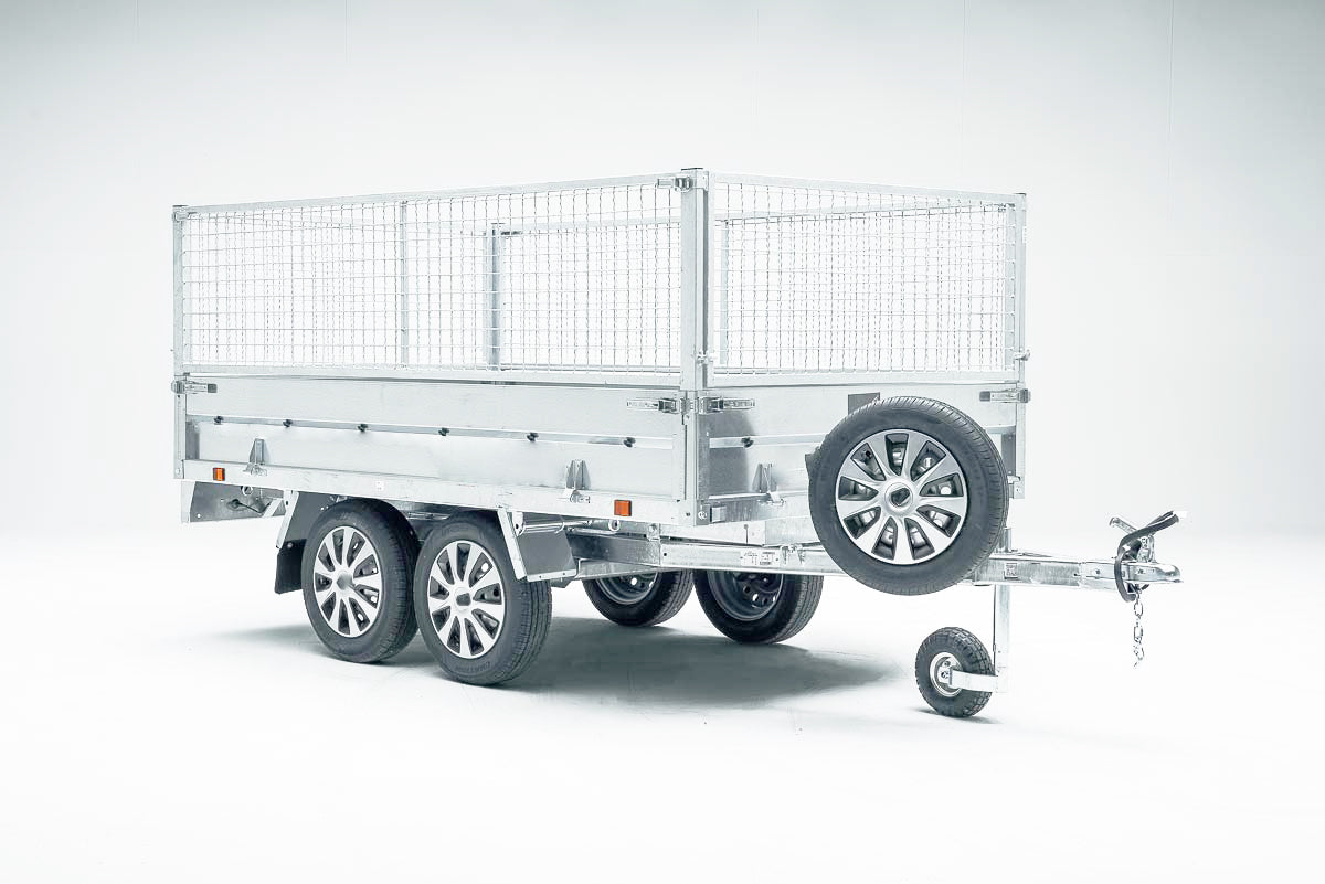 Kippmuldenanhänger POWER BOX ECO mit Doppelgitter-Seitenwand