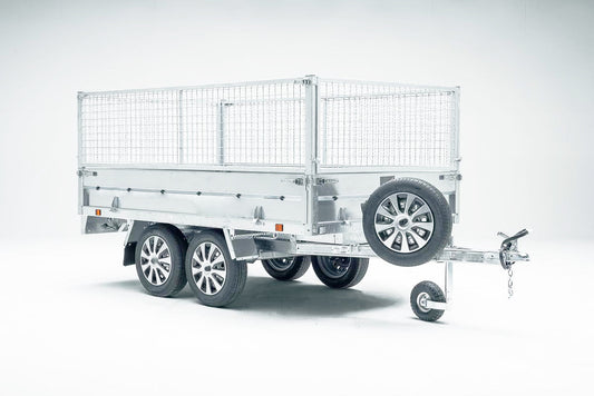Kippmuldenanhänger POWER BOX ECO mit Doppelgitter-Seitenwand